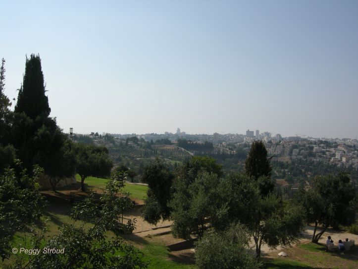 Israel Jerusalem from Mt. of Olives copyright 2